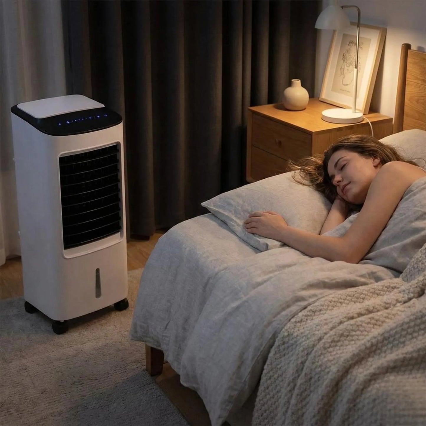 Portable Air Conditioner Stand Up Room Cooler Indoor AC Unit (Windowless) for Bedroom, Home & Office