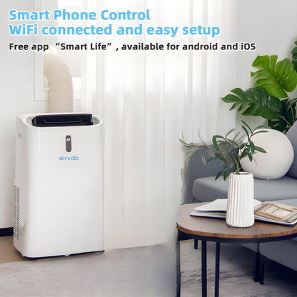 Airvots 14000 BTU(Ashrae) Portable Air Conditioner with APP and WiFi Control