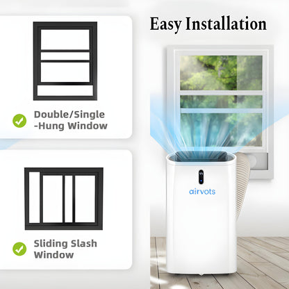 Airvots 14000 BTU(Ashrae) Portable Air Conditioner with APP and WiFi Control